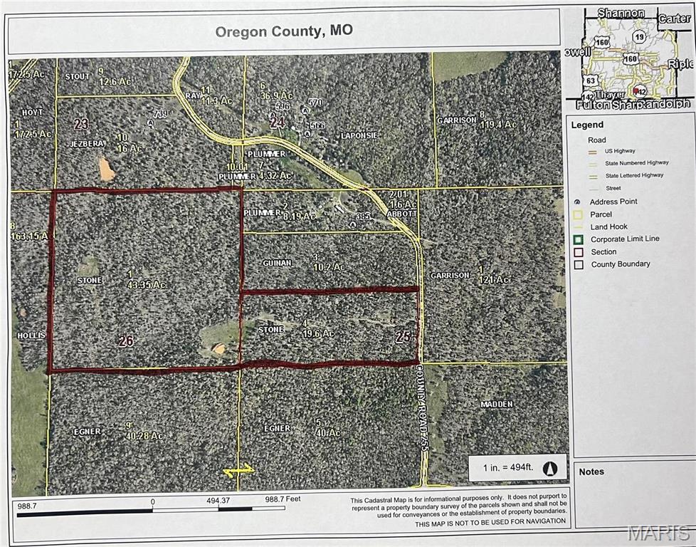 Farm/Ranch/Land for sale – 0  Oregon Co. 142-255   Thayer, MO
