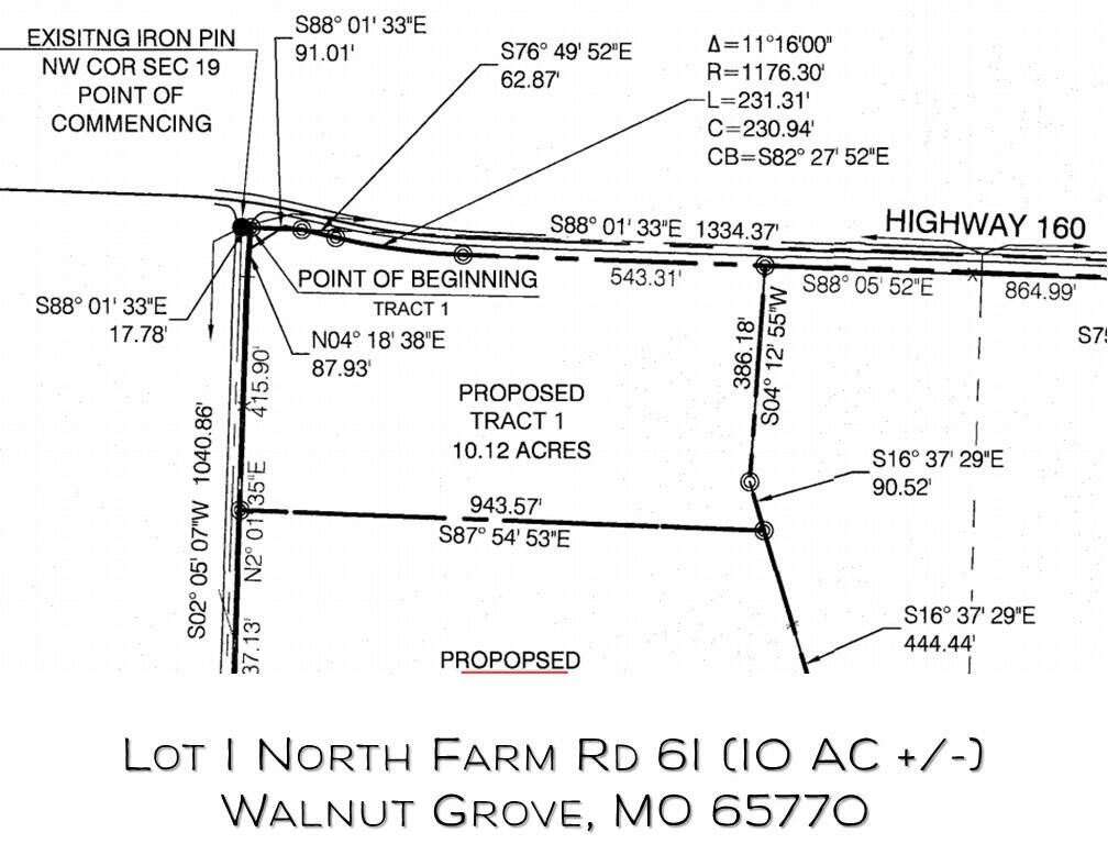 Photo 5 - Land for sale – Lot 1 N Farm Road 61   Walnut Grove, MO
