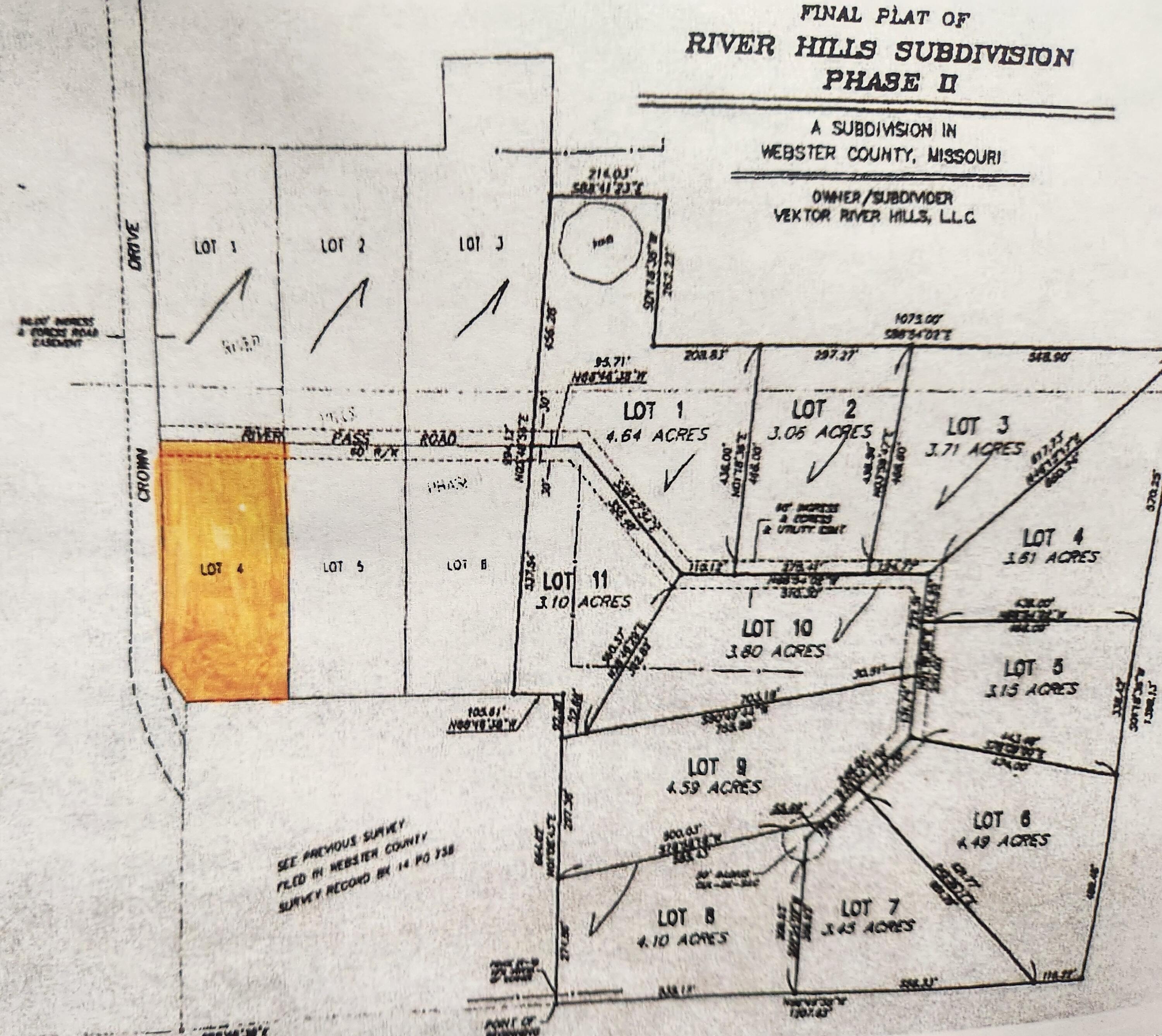 Photo 2 - Land for sale – 000  River Pass Drive Lot 4 Phase 1   Marshfield, MO
