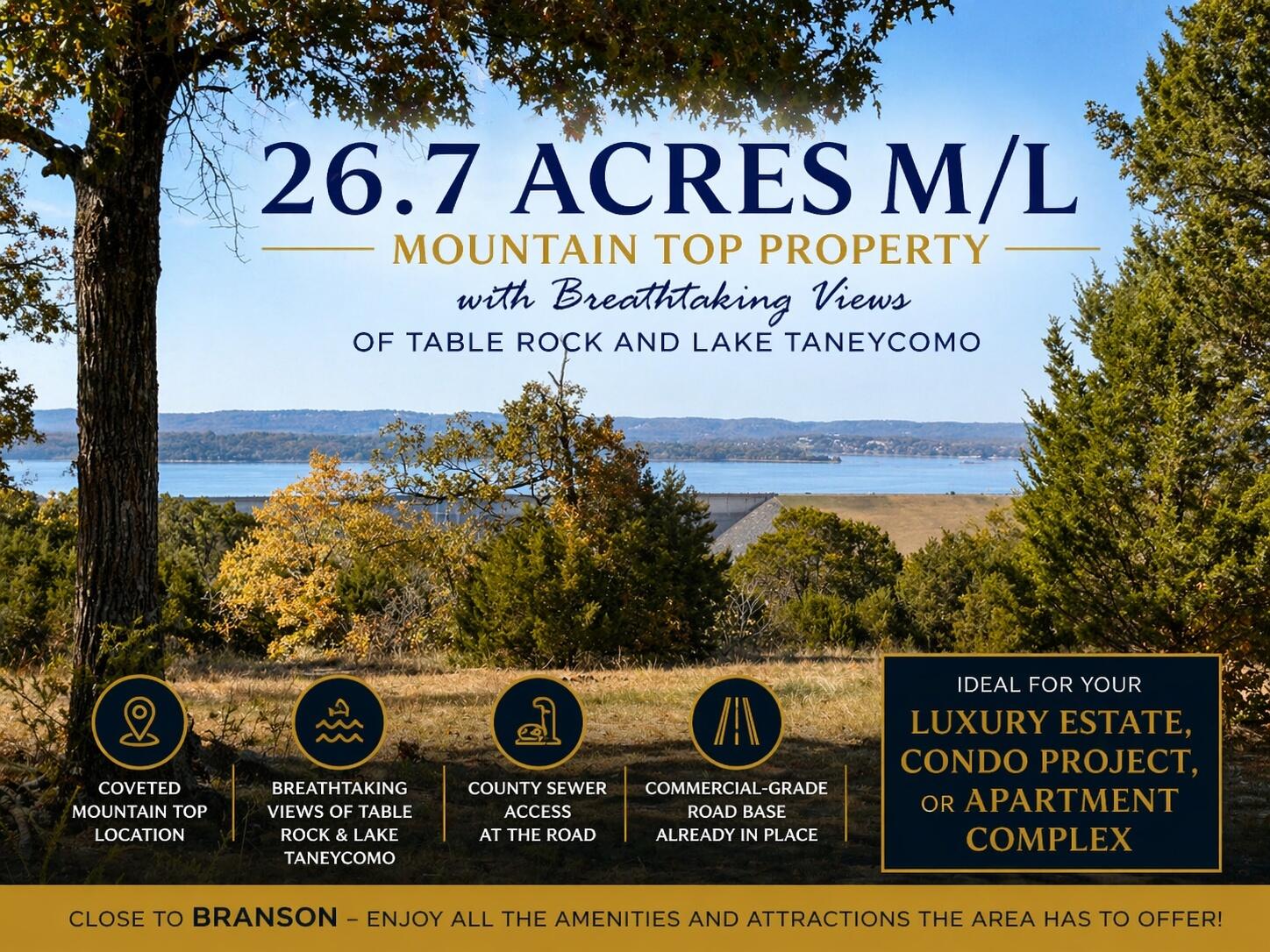 Land for sale – 000  Trophy Run Road  Hollister, MO