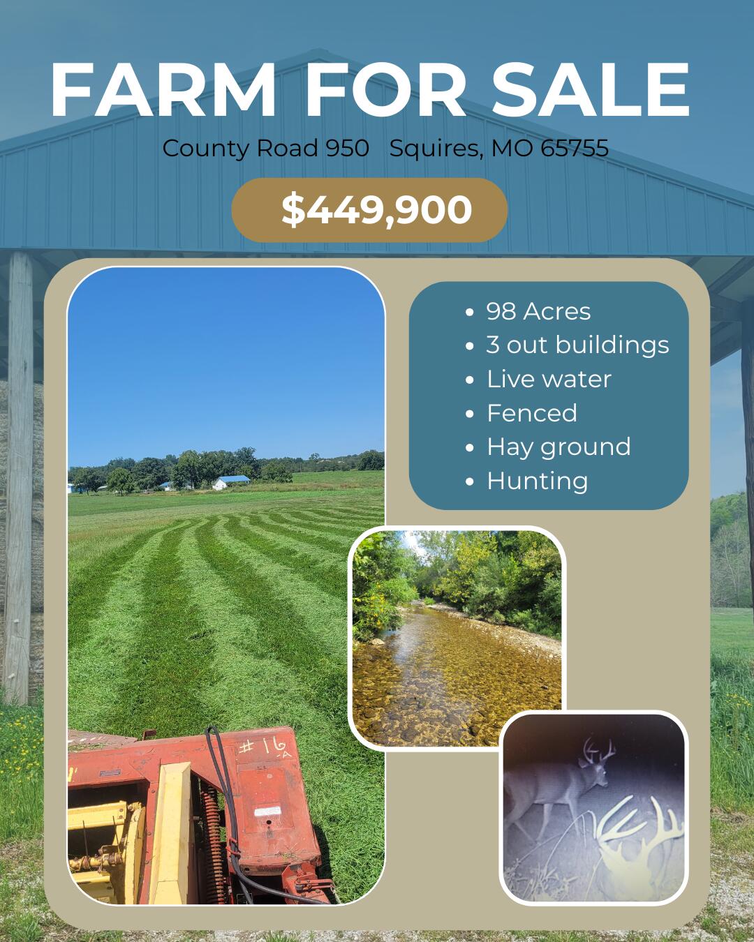 Photo 2 - Farm for sale – Tbd  County Road 950   Squires, MO