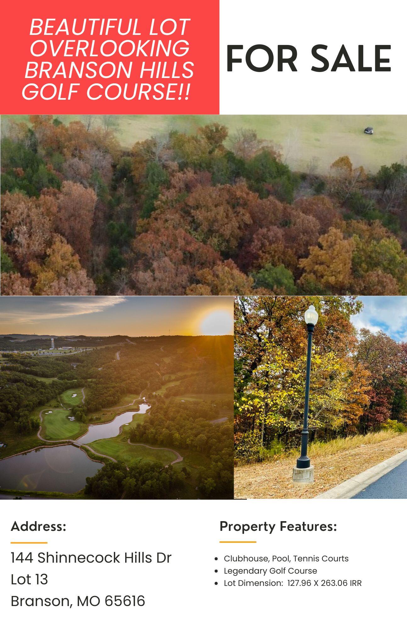 Land for sale – Lot 13  Shinnecock Hills Drive  Branson, MO