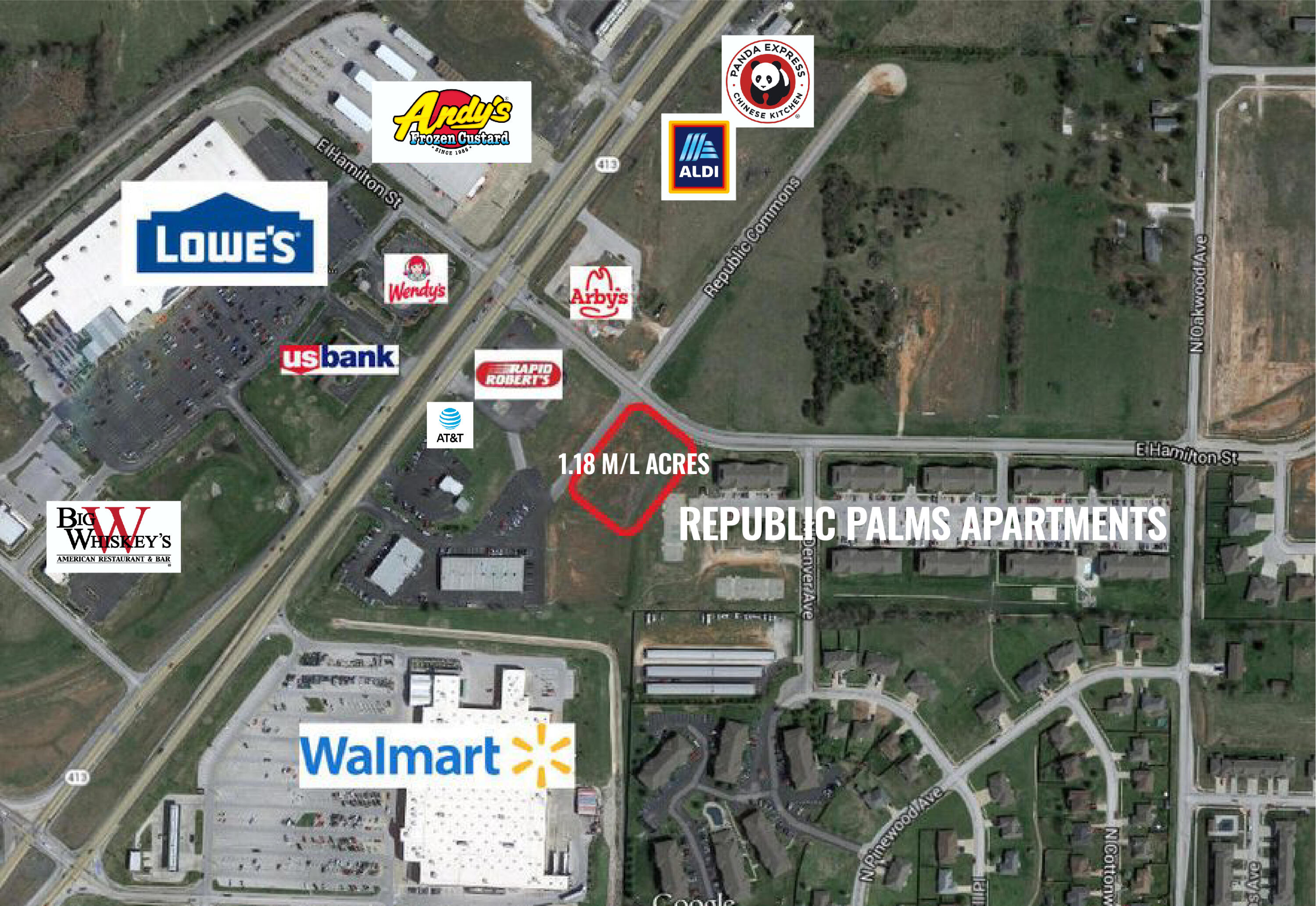 Land for sale – 1548 E Hamilton Street  Republic, MO