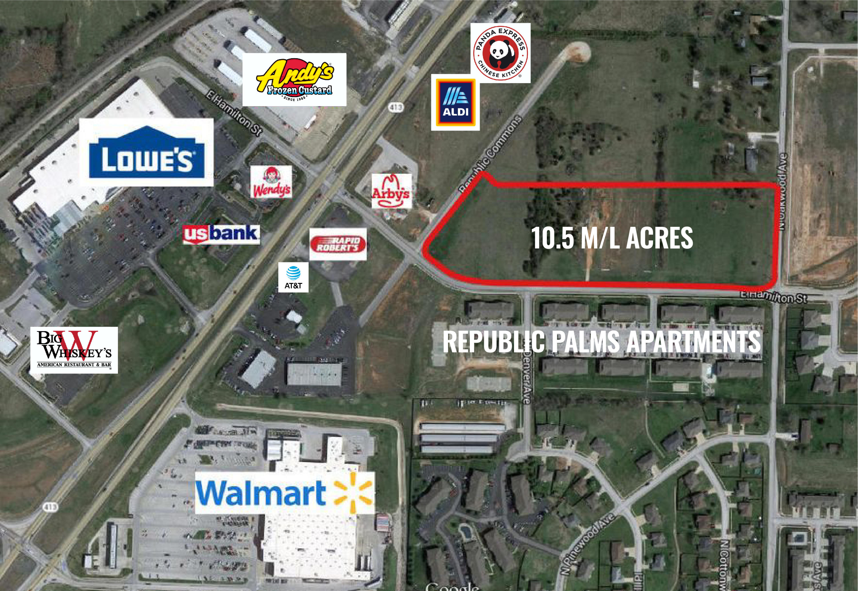 Land for sale – 1675 E Hamilton Street  Republic, MO