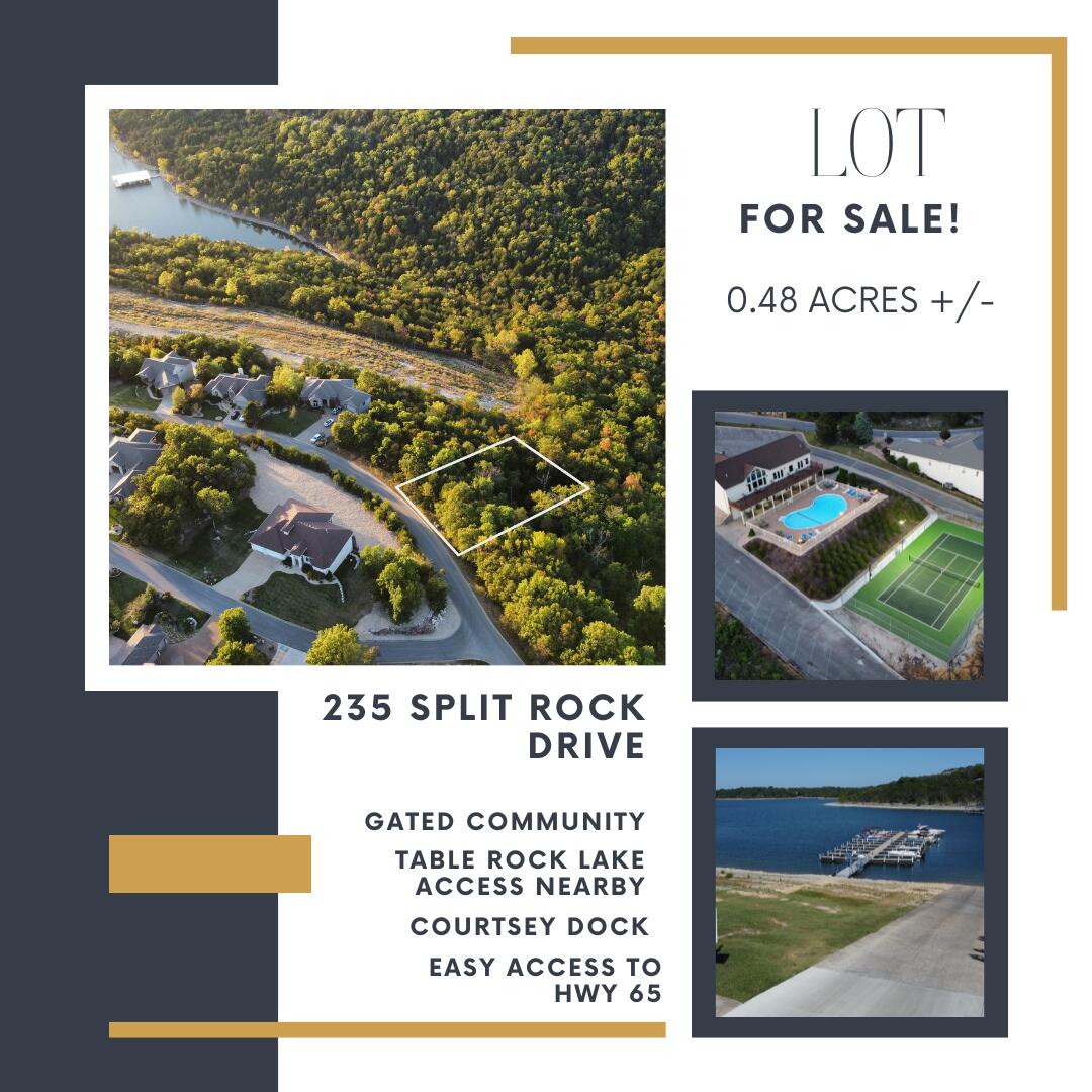 Land for sale – 235 Split Rock Drive Hollister, MO