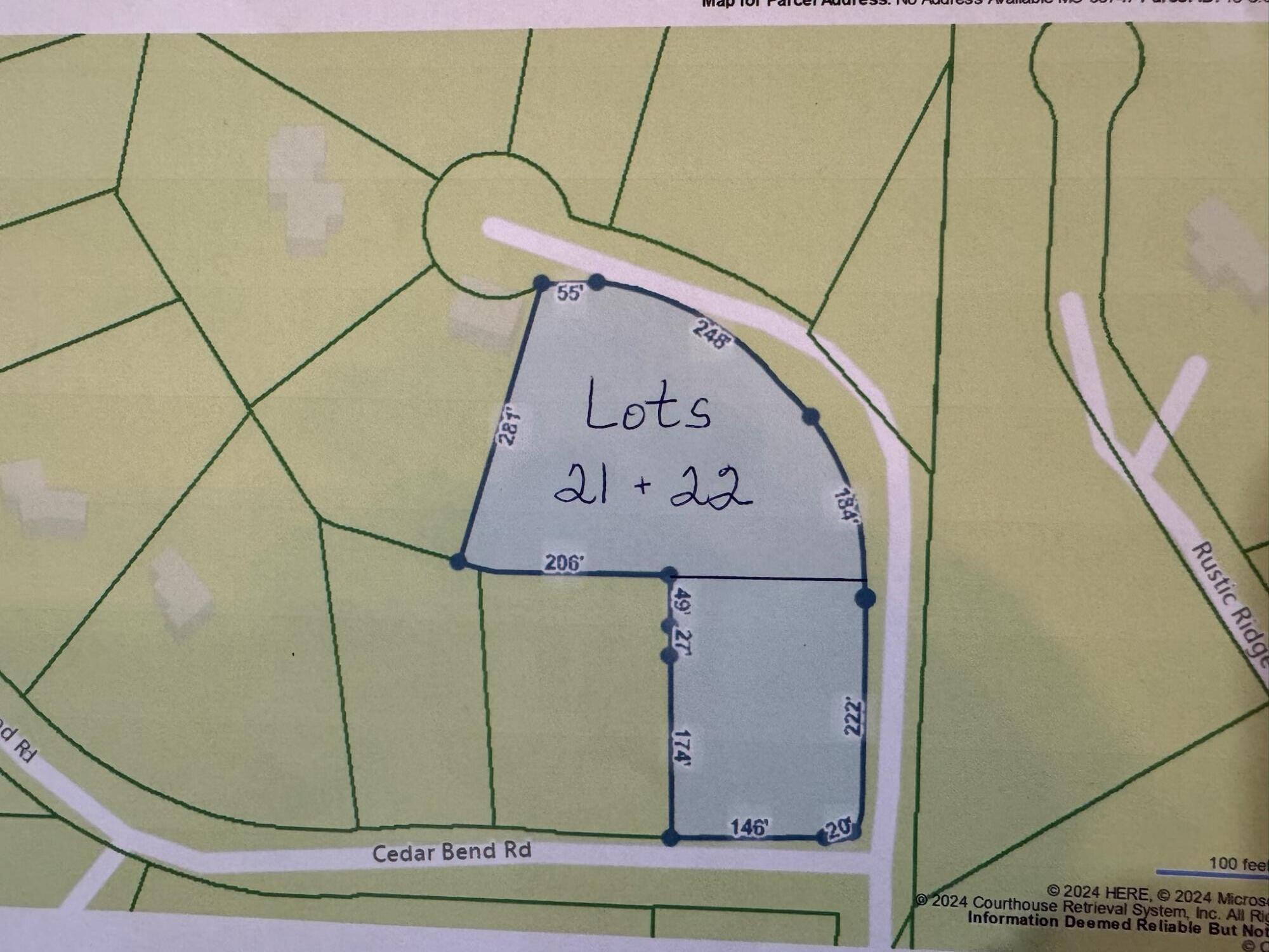 Photo 2 - Land for sale – 21-22  Cedar Falls Rd. (Lots 21 & 22)   Shell Knob, MO