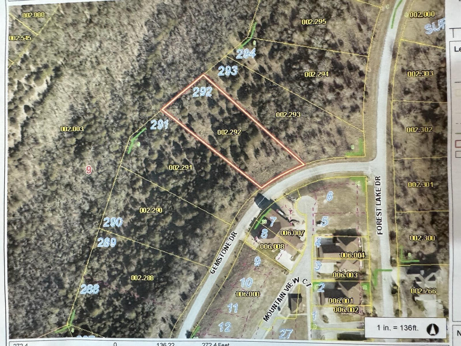 Land for sale – 292  Gemstone (Lot 292)   Branson West, MO