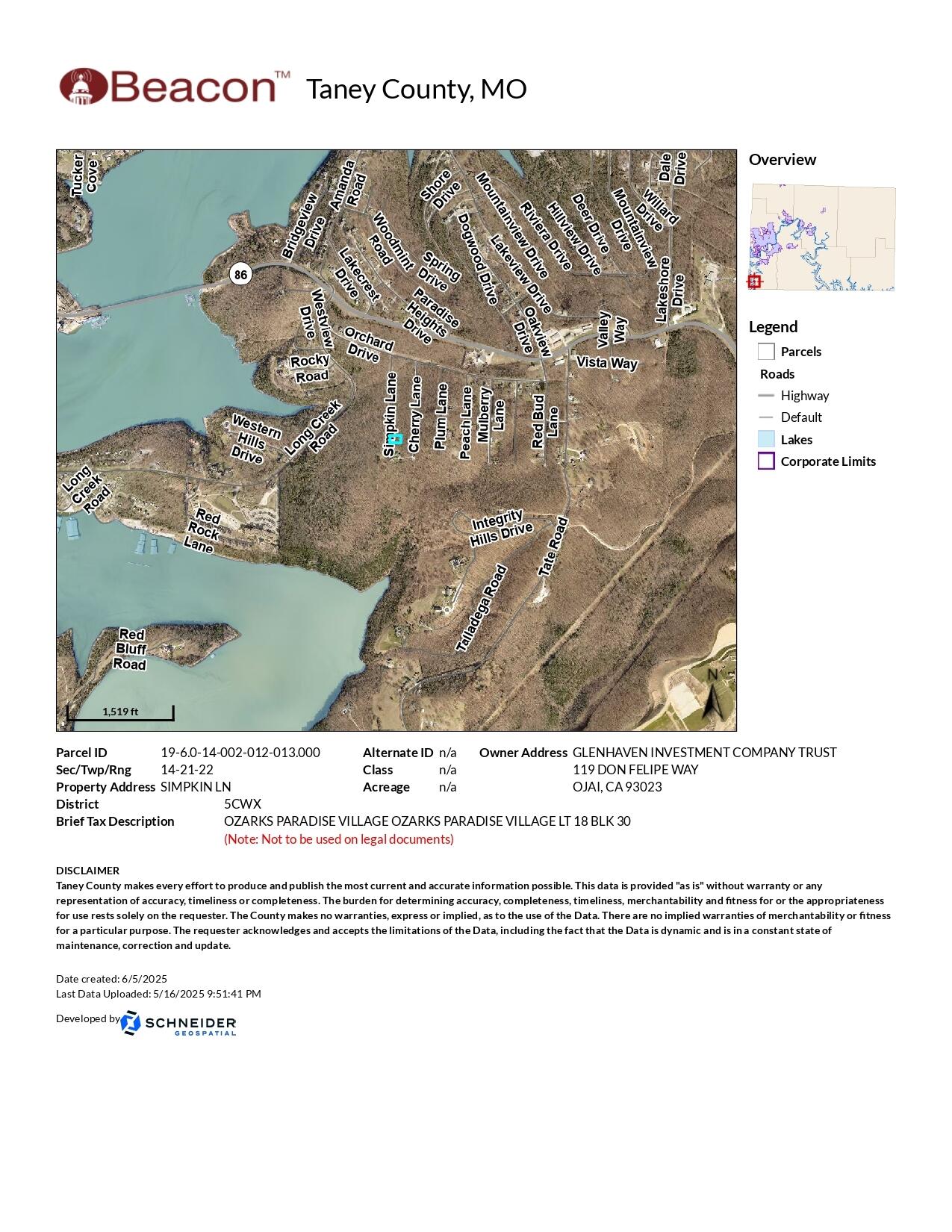 Photo 2 - Land for sale – Lot 18  Ozark Paradise Village   Ridgedale, MO