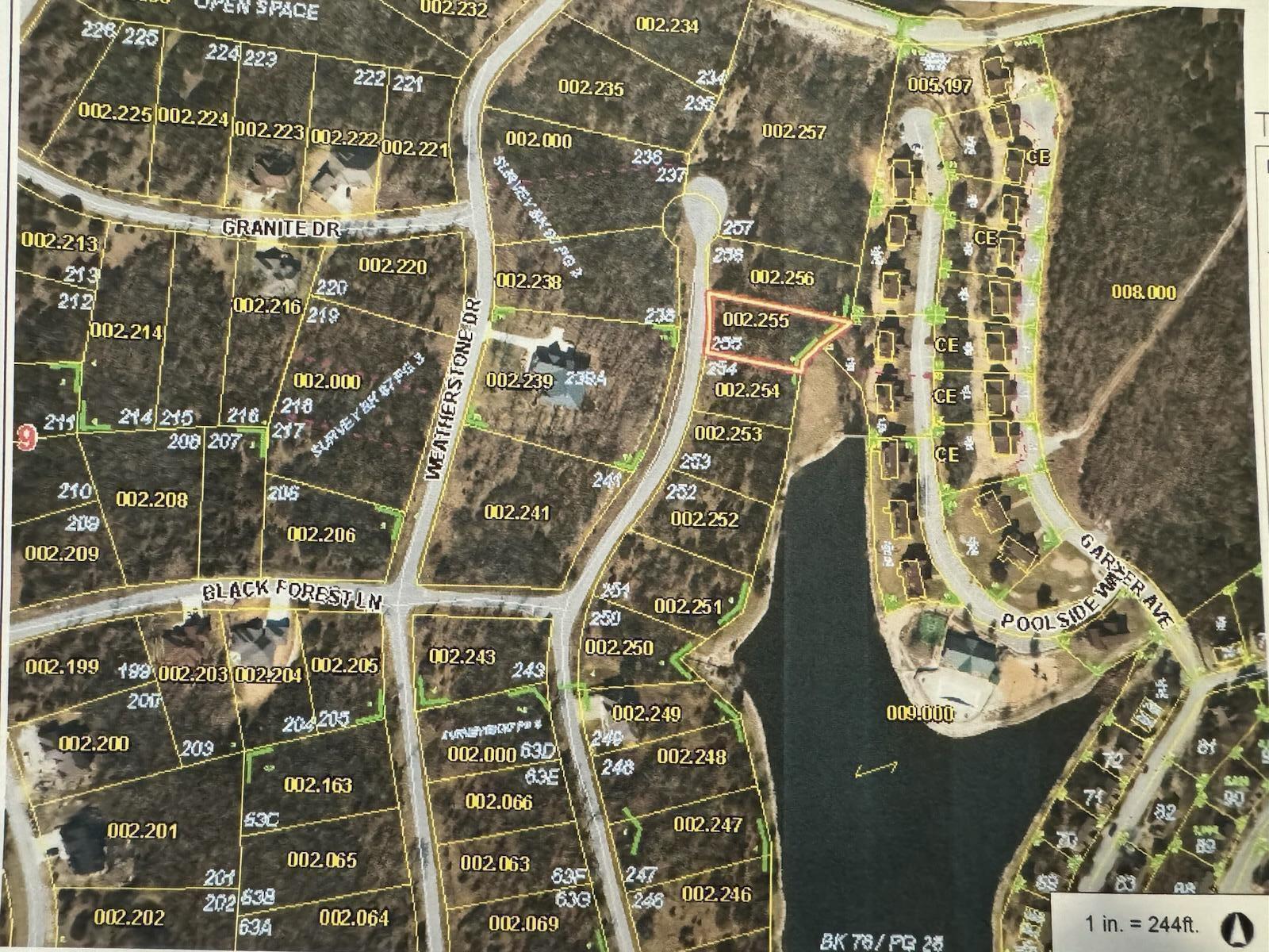 Land for sale – 255  Blue Lake Trail (Lot 255)   Branson West, MO