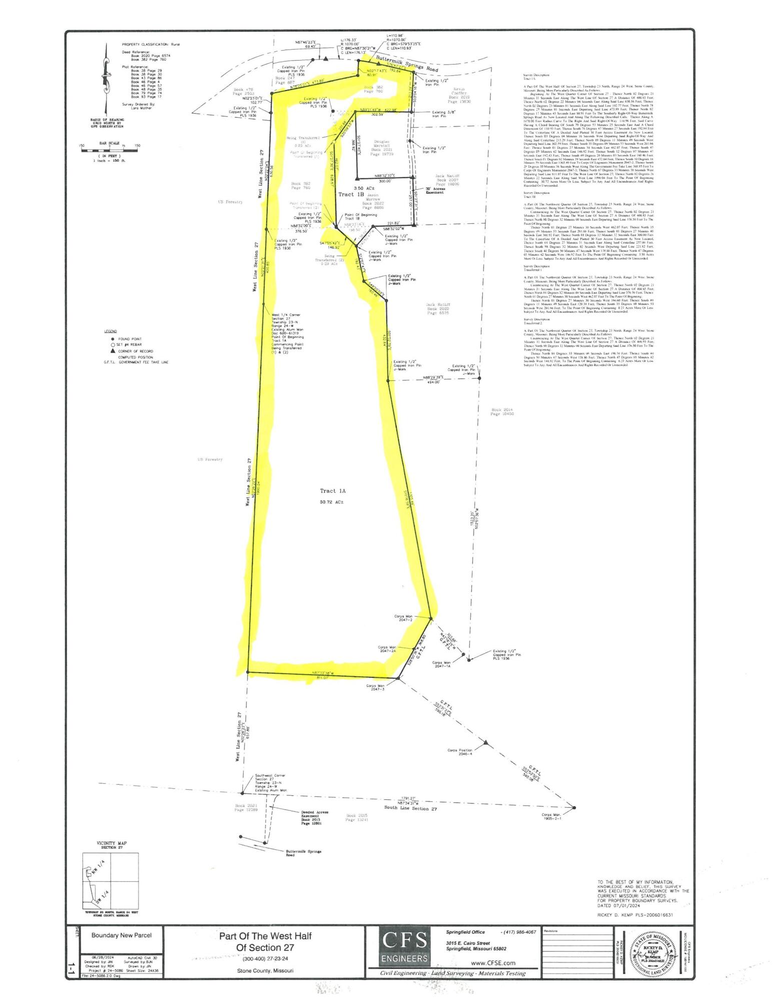 Photo 6 - Land for sale – 000  Buttermilk Spring Road  Galena, MO