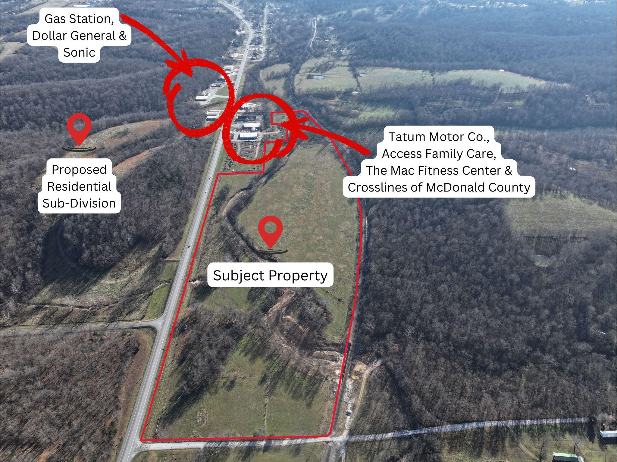 Land for sale – 40ac Business 71 Anderson, MO