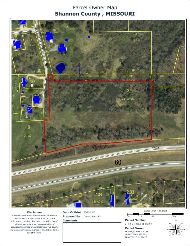 Photo 3 - Land for sale – 000  Weaver Street   Winona, MO