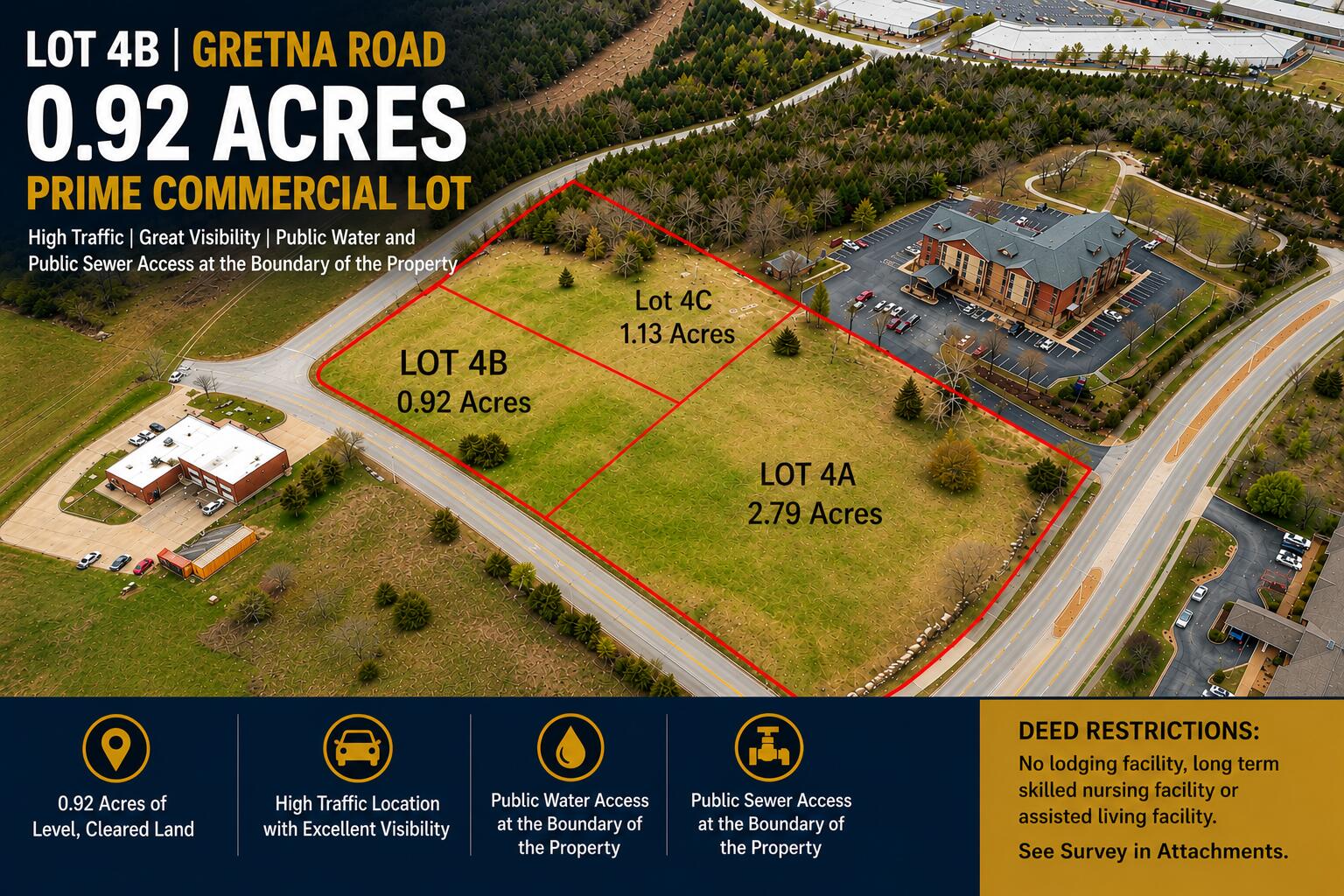Land for sale – Lot 4 B  Gretna Road  Branson, MO