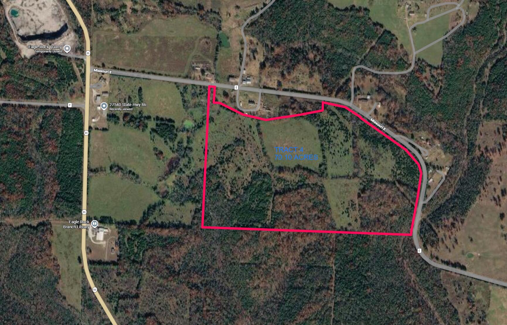 Land for sale – Tract 4  Highway   Eagle Rock, MO
