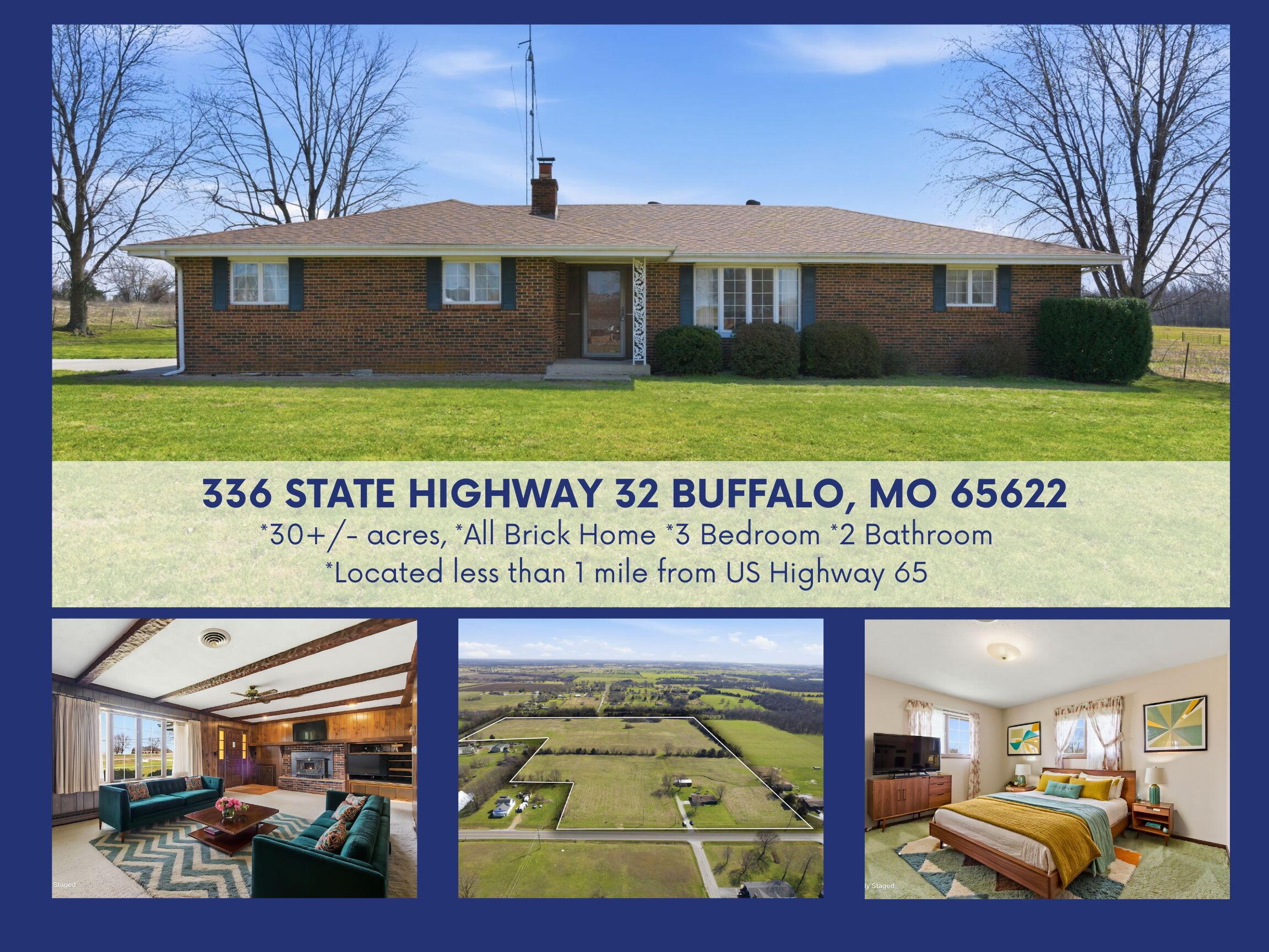 Farm for sale – 336 State Highway 32 Buffalo, MO