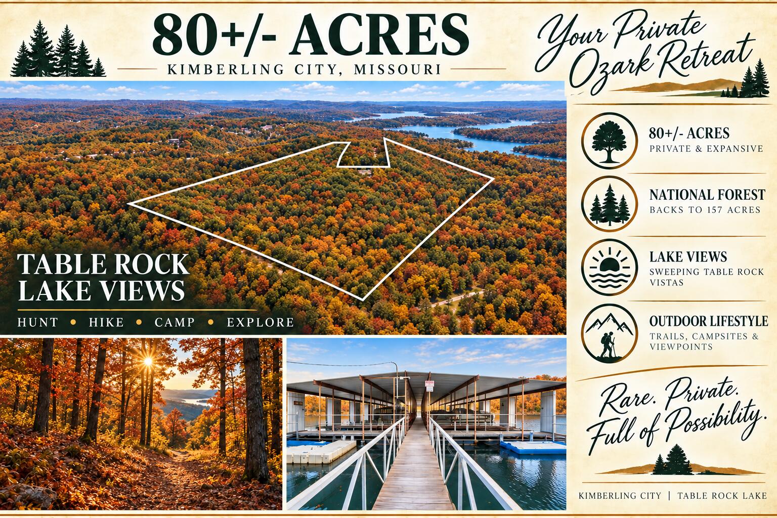 Photo 2 - Land for sale – Tbd  Northwoods Drive  Kimberling City, MO