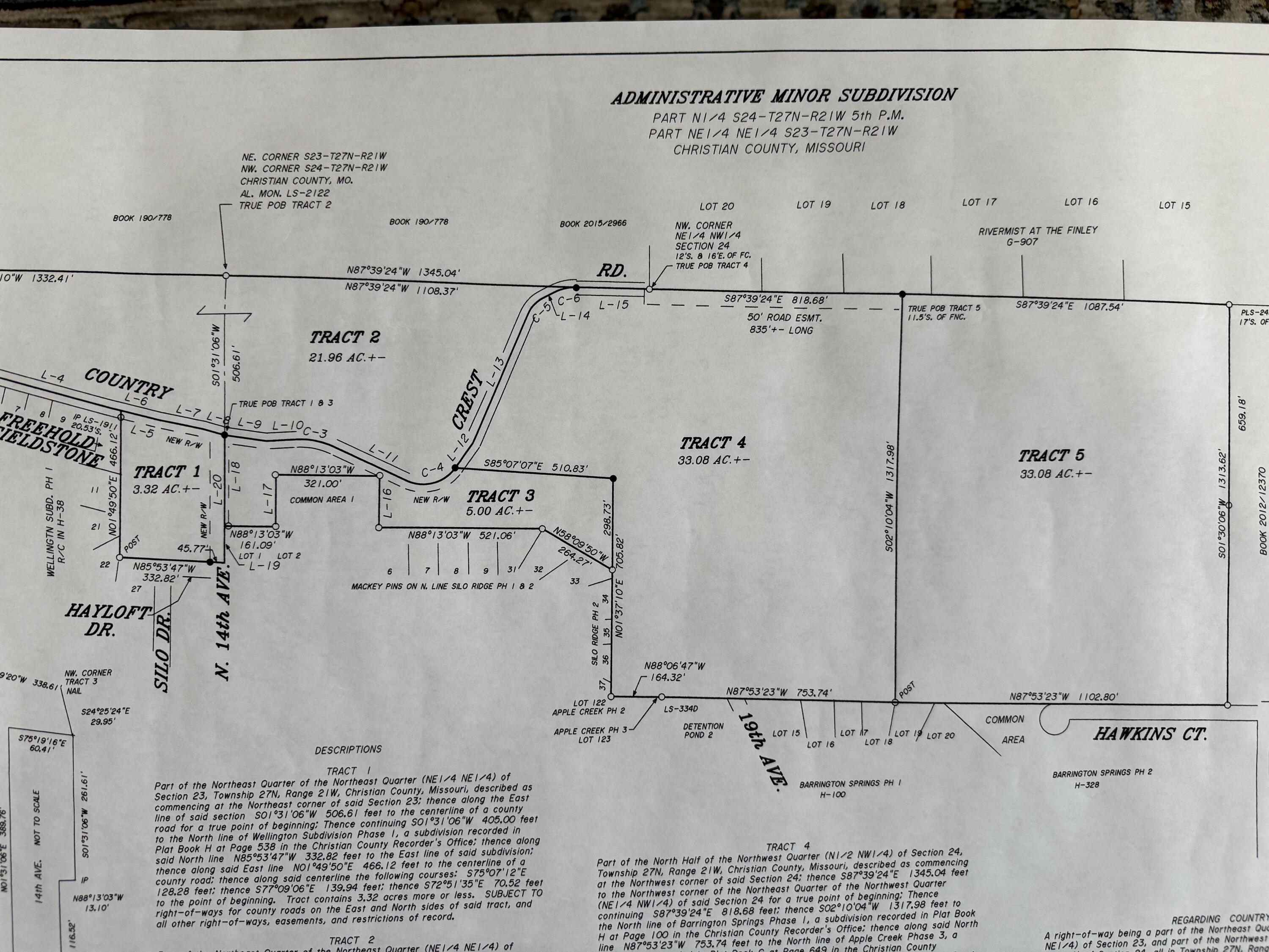 Photo 3 - Land for sale – Tract 5  Hawkins Court  Ozark, MO