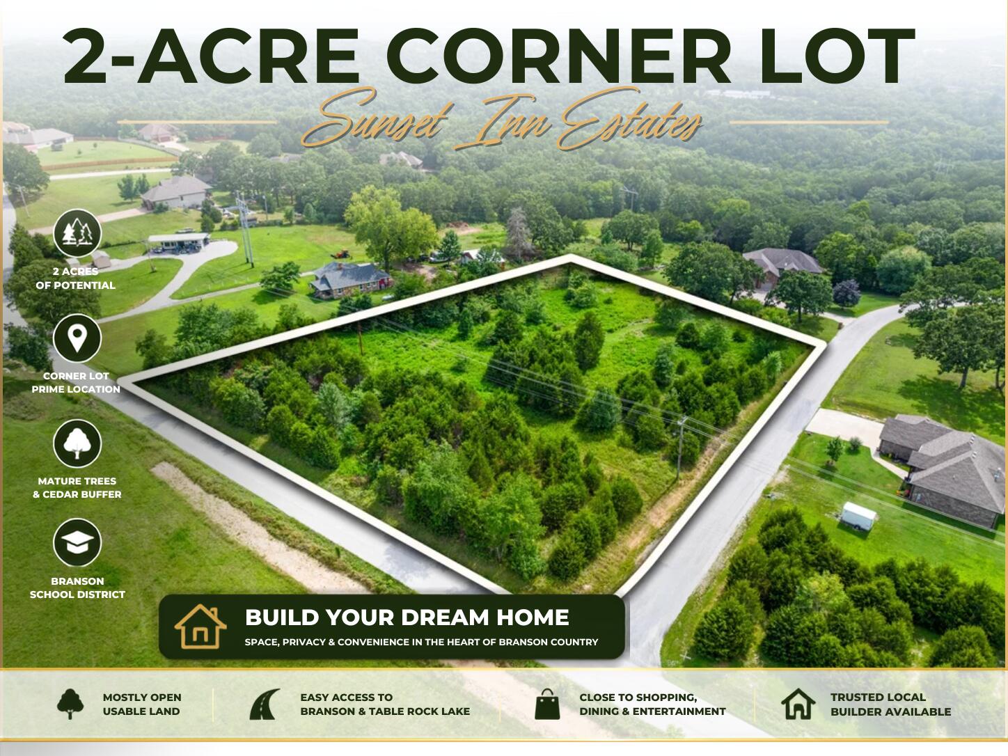 Land for sale – 000  Lookout Ridge   Branson, MO
