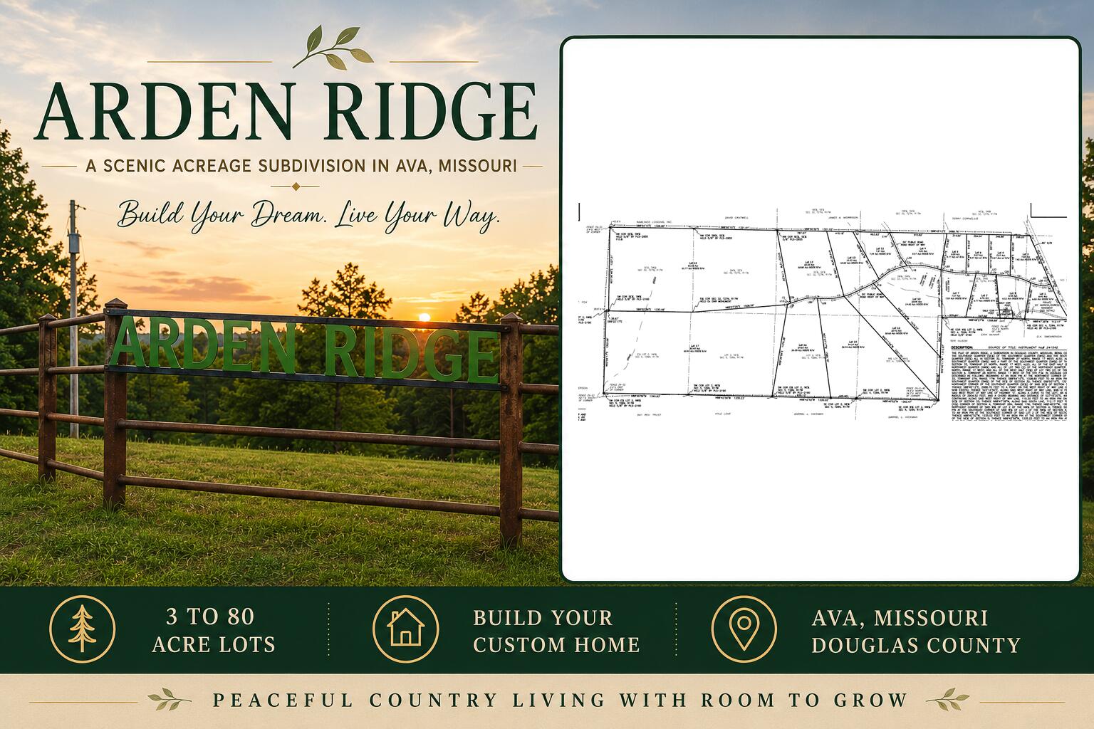 Photo 6 - Land for sale – Lot 3a  Arden Ridge Phase 1   Ava, MO