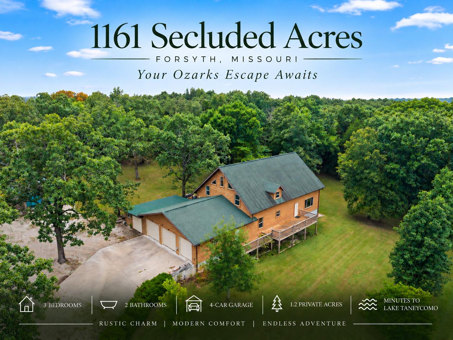 Residential for sale – 1161  Secluded Acres Road  Forsyth, MO