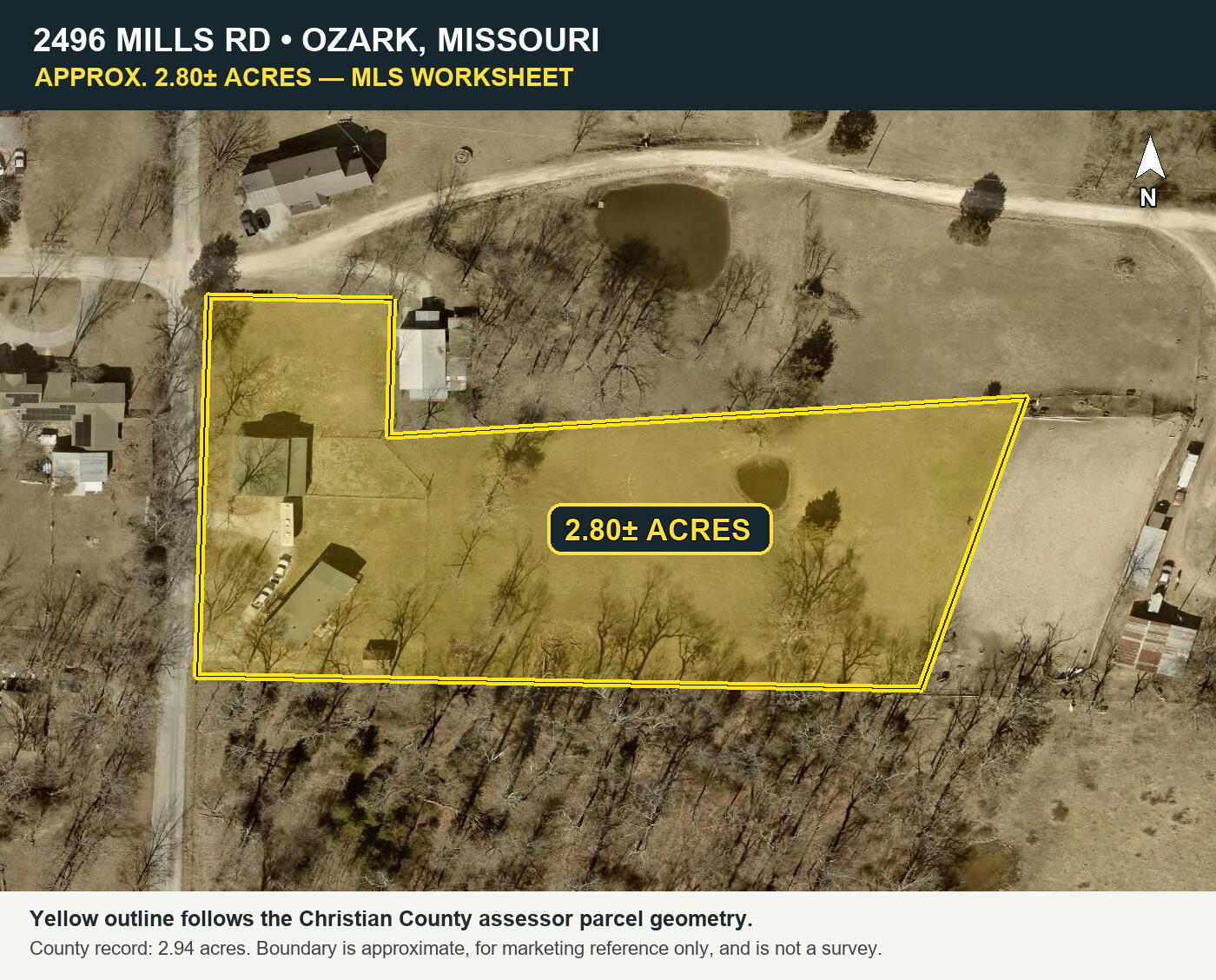 Residential for sale – 2496 Mills Road Ozark, MO