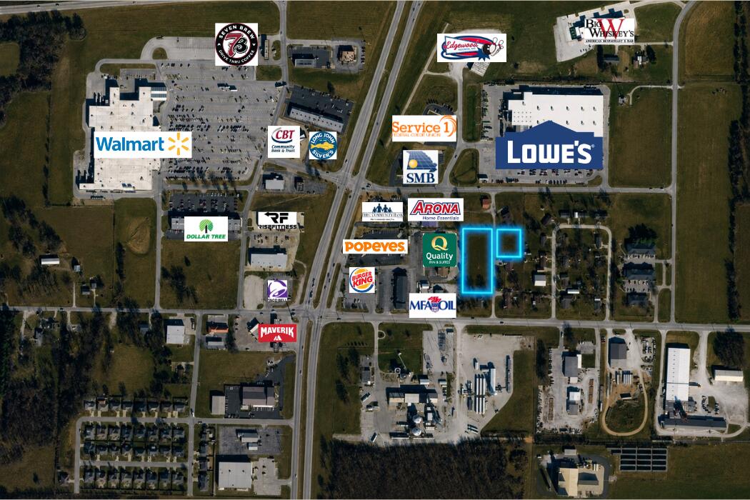 Land for sale – 1.6m/L Ac.  Clemon/Industrial/Fort Street  Neosho, MO