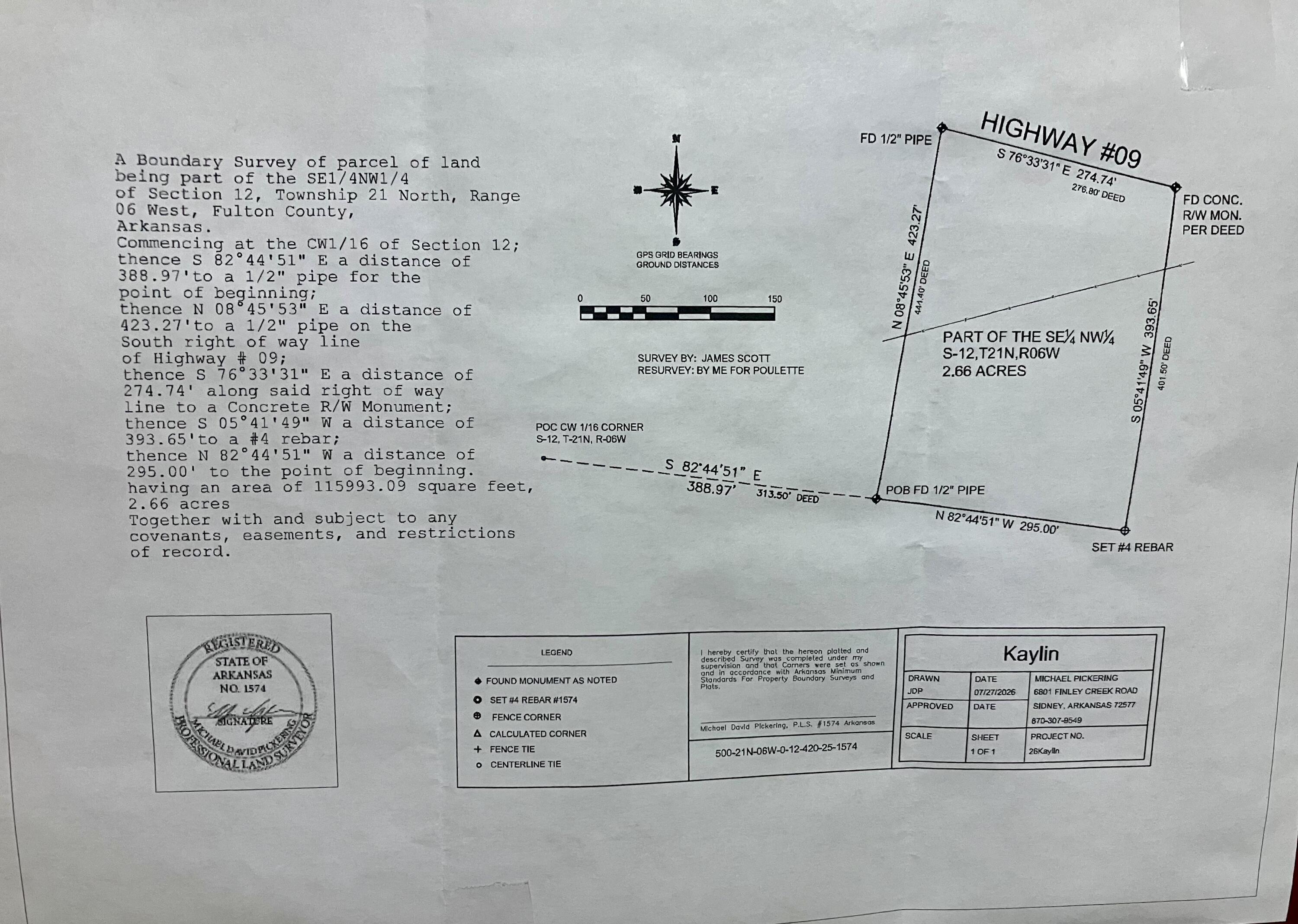 Photo 2 - Land for sale – 000 N Highway 9   Mammoth Spring, AR