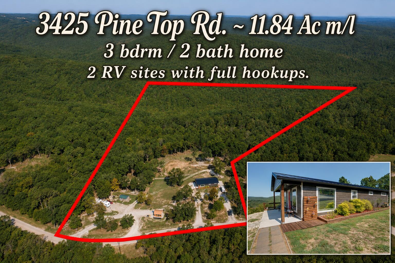 Residential for sale – 3425  Pine Top Road  Kirbyville, MO