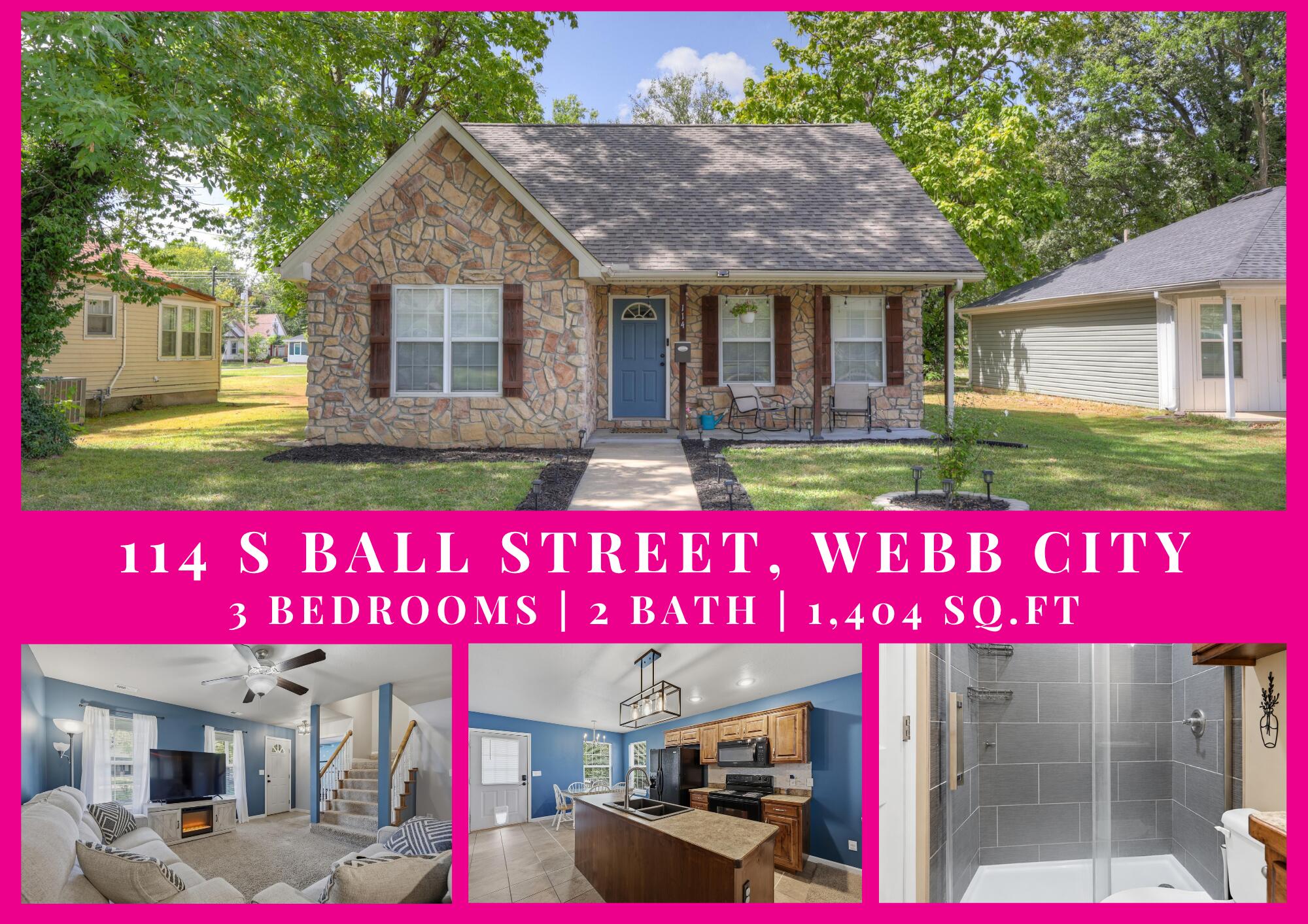Photo 2 - Residential for sale – 114 S Ball Street  Webb City, MO