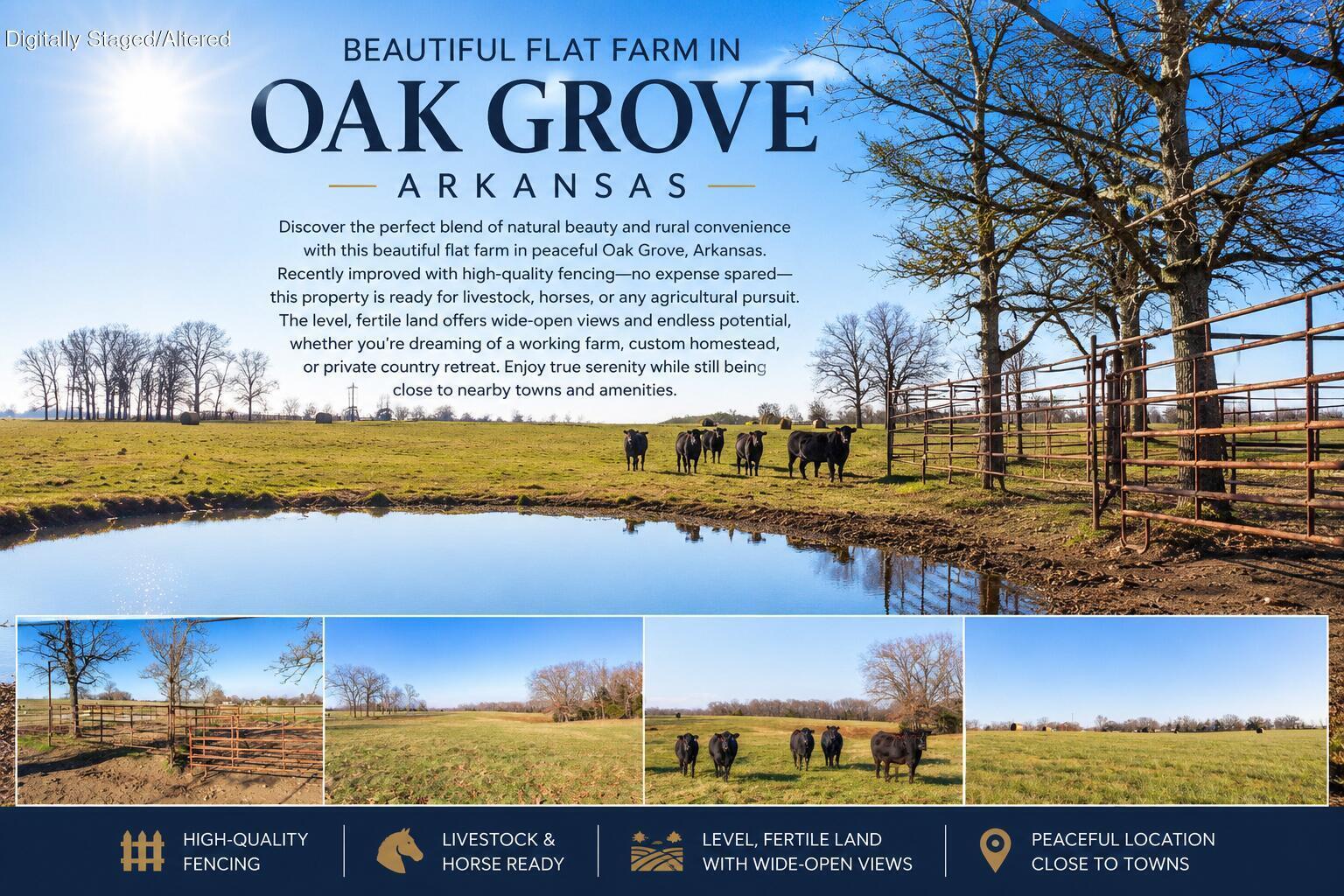 Farm for sale – Tbd  Honeysuckle Lane   Oak Grove, AR