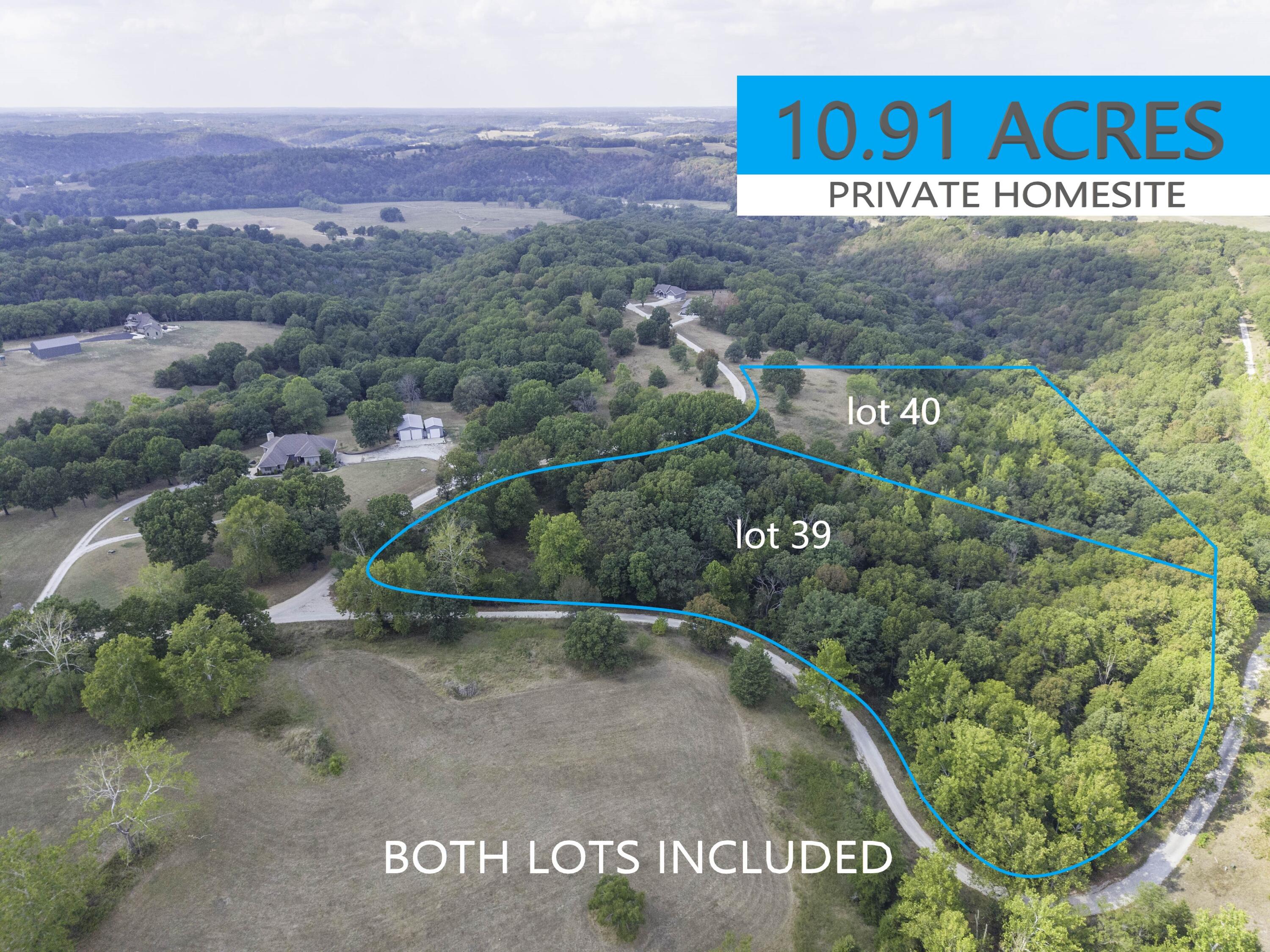 Land for sale – Lot 39& 40 Regal Heights Lane Galena, MO